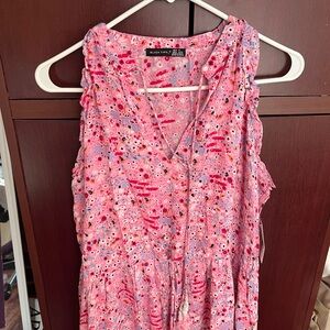 Black Tape Pink Sleeveless Dress